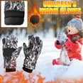 thumbnail image 1 of Luxalzxs Kids Ski Gloves, Waterproof Winter Snow Gloves for Kids, Warm Snowboard Gloves for Boys Girls Children Skiing Cycling Mittens (7-12 Years), 1 of 2