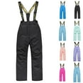 thumbnail image 1 of Luxalzxs Kids Snowboard Ski Pants with Detachable Suspenders, Children Snow Bib Pants Winter Waterproof Windproof Ski Pants Insulated Snowboard Overalls for Boys Girls, 3-12 Years, 1 of 3