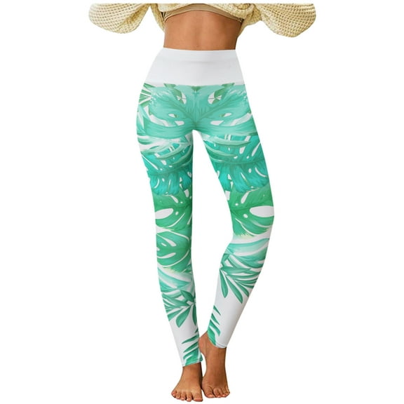 Luxalzxs Leggings for Women Christmas Printing High Waist Stretch Fitness Tummy Control Leggings Yoga Pant Workout Tight