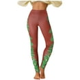 thumbnail image 1 of Luxalzxs Leggings for Women Christmas Printing High Waist Stretch Fitness Tummy Control Leggings Yoga Pant Workout Tight, 1 of 5