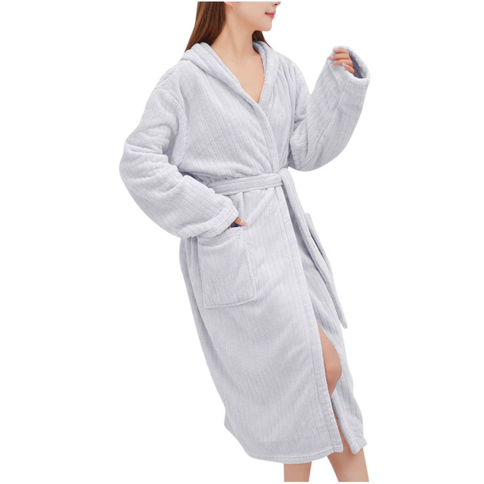 【604SERVICE】 HARD TO GET CLASSIC TOWELLING ROBE IN WHITE White Terry Cloth Robes