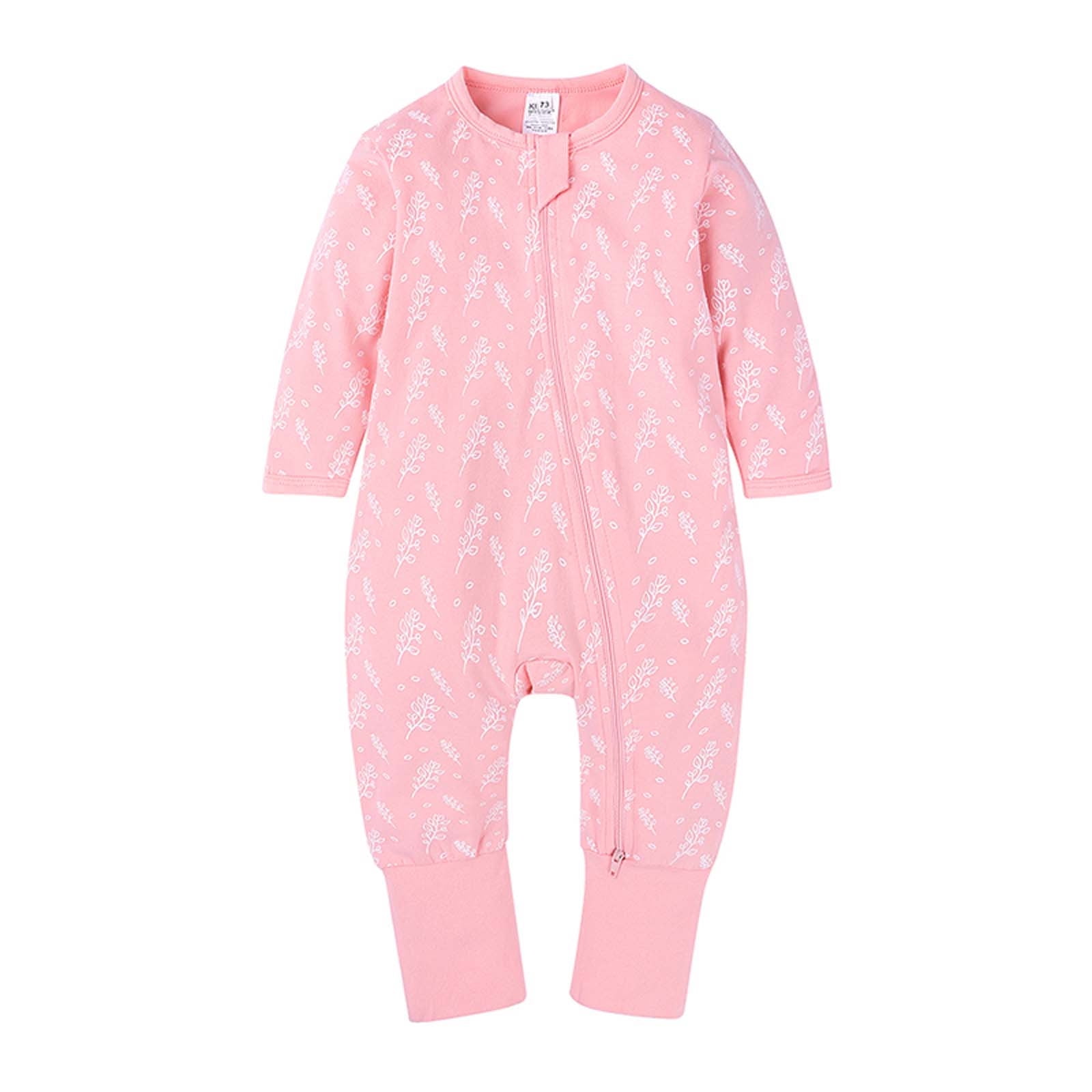 Luxalzxs Long Sleeve Onesies Newborn Infant Toddler Baby Boys Girls