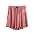 thumbnail image 1 of Luxalzxs Lounge Shorts Women Summer Lightweight Cotton Sleep Shorts Solid Color Elastic Waist Loose Pajama Shorts Sleepwear Loungewear Pajama Bottoms, 1 of 3