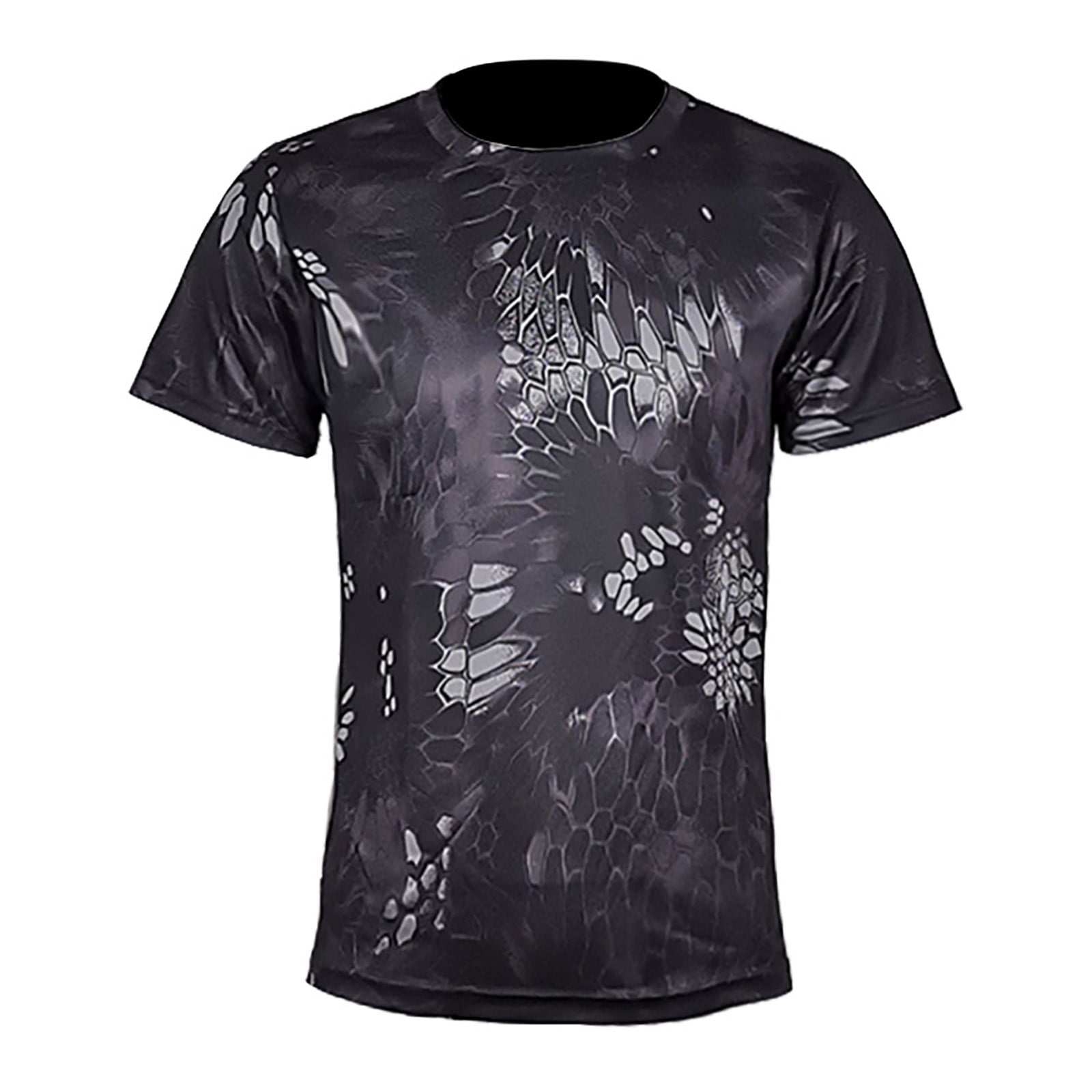 Luxalzxs Men's Casual Short Sleeve T Shirt Summer Camouflage Round