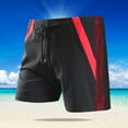 thumbnail image 1 of Luxalzxs Men's Comfortable Square Leg Swimsuit, Beach Shorts with Drawstring, Quick Dry Swim Shorts, Lightweight Athletic Swim Jammers Casual Boxer Bathing Suit Trunks, 1 of 6