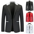 thumbnail image 1 of Luxalzxs Men's Sport Coats & Blazers Regular Fit Business Suit Jacket Prom Party Wedding Tuxedo Slim Fit Casual One Button Lightweight Daily Suit Blazer, 1 of 9