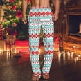 thumbnail image 1 of Luxalzxs Mens Christmas Pajamas Pants Lightweight Straight Leg Sleep Lounge Pj Bottoms Pyjama Jogger Trendy Plaid Print Home Pants Elastic Waist Casual Pajama Bottoms with Pockets, 1 of 5