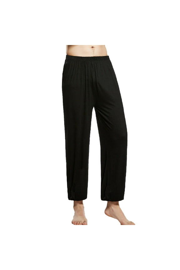 Luxalzxs Mens Pajama Pants Cotton Soft Lightweight Lounge Pants Cozy Sleepwear Elastic Waist Pj Bottoms 4-Way Stretch & Wicking Sleep Pants