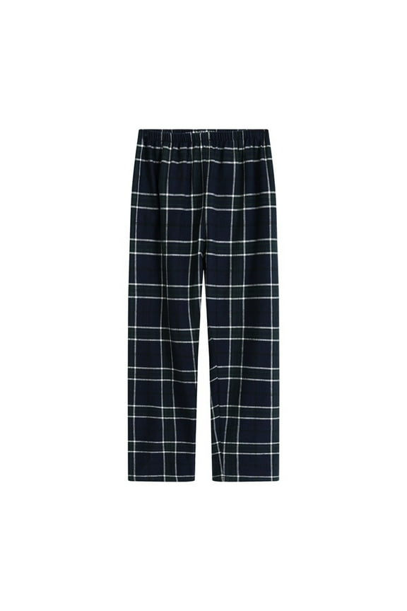 Luxalzxs Mens Plaid Pajama Pants Casual Cozy Cotton Brush Pajama Sleep & Lounge Pants Pajama Bottoms Soft Warm PJ Bottoms Sleepwear Homewear Nightwear