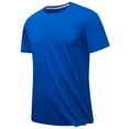 thumbnail image 1 of Luxalzxs Mens Quick Dry T Shirt Crewneck Short Sleeve Running Workout Tee Tops Moisture Wicking Athletic Shirt Gym Lightweight Performance Tee Tops Oversized Outfits, 1 of 4