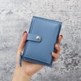 thumbnail image 1 of Luxalzxs Mini Coin Purse Casual Credit Multi-Card Holder PU Leather Case for Women Change Pocket Zipper Wallet Business Cards Case Wallet, 1 of 7
