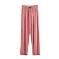 thumbnail image 1 of Luxalzxs Pajama Pants for Women Summer Loose Casual Elastic Waist Solid Color Soft Modal Home Pants Lightweight Cotton Sleep Pants Sleepwear Loungewear, 1 of 4