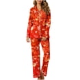 thumbnail image 1 of Luxalzxs Plus Size Pajamas for Women Set Long Sleeve Love Heart Print Sleepwear Couples Matching Pajamas Valentines Day Gifts for Him Her, 1 of 4