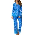 thumbnail image 1 of Luxalzxs Plus Size Pajamas for Women Set Long Sleeve Love Heart Print Sleepwear Couples Matching Pajamas Valentines Day Gifts for Him Her, 1 of 4