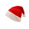 thumbnail image 1 of Luxalzxs Santa Claus Hat, Adults Kid Christmas Hat Xmas New Year Festive Holiday Party Supply Plush Classic Santa Hat, 1 of 2