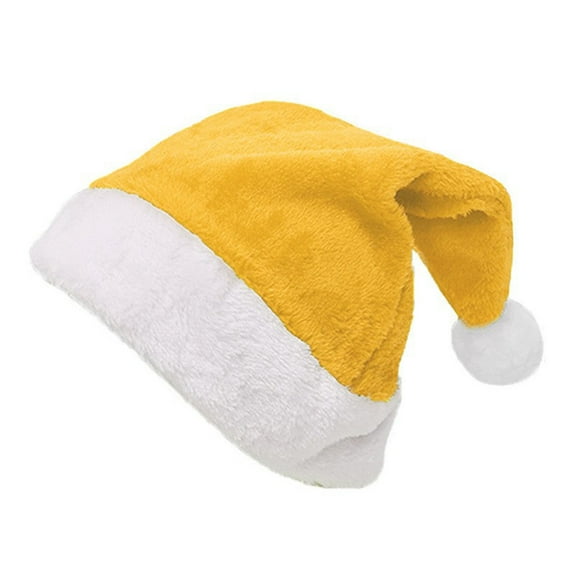 Luxalzxs Santa Claus Hat, Adults Kid Christmas Hat Xmas New Year Festive Holiday Party Supply Plush Classic Santa Hat