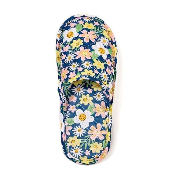 Luxalzxs Slippers for Women Indoor Ultralight Soft Floral Print Cotton linen Slippers Absorb Sweat Cloth Bottom House Slippers