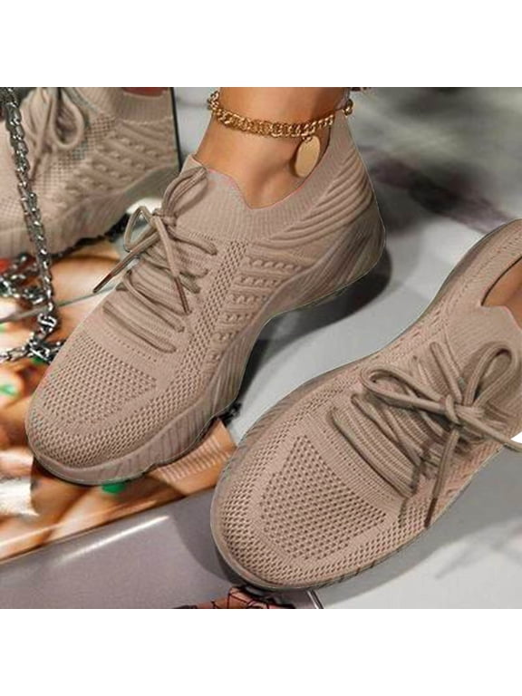 Luxalzxs Sneakers for Women Running Shoes Fashion Comfortable Mesh Athletic Walking Sneakers Casual Lightweight Non Slip Tennis Shoes Sports Shoes