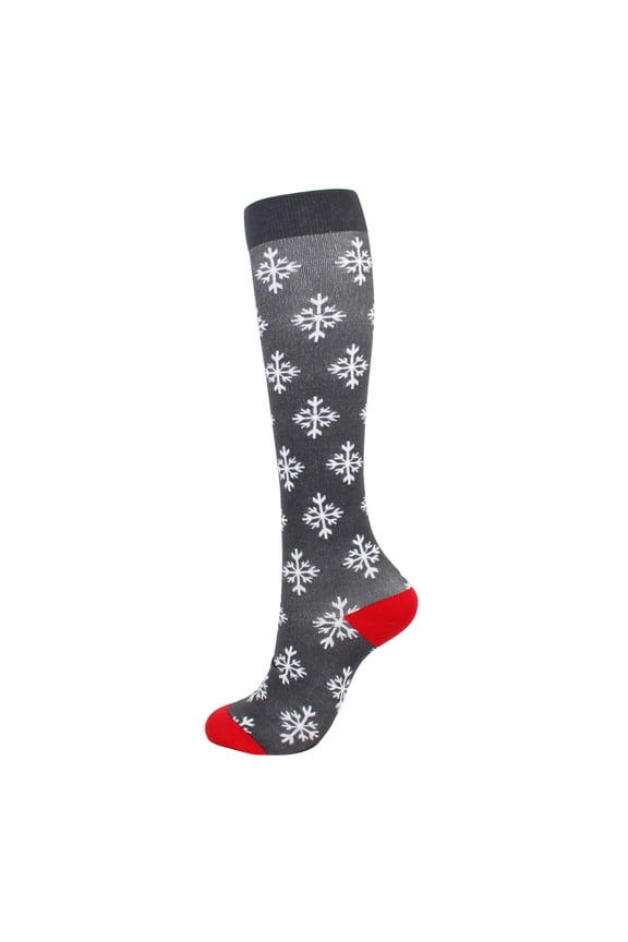 Luxalzxs Stocking Stuffers for Adults Christmas Compression Socks Funny Knee High Stocking Holiday Compression Socks for Running, Sports