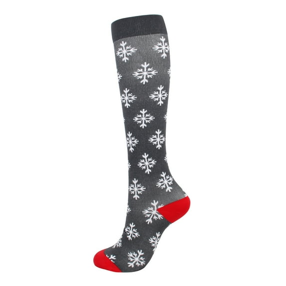 Luxalzxs Stocking Stuffers for Adults Christmas Compression Socks Funny Knee High Stocking Holiday Compression Socks for Running, Sports