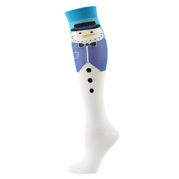 Luxalzxs Stocking Stuffers for Adults Christmas Print 3D Socks Warm Pressure Stockings Compression Socks Christmas Stockings