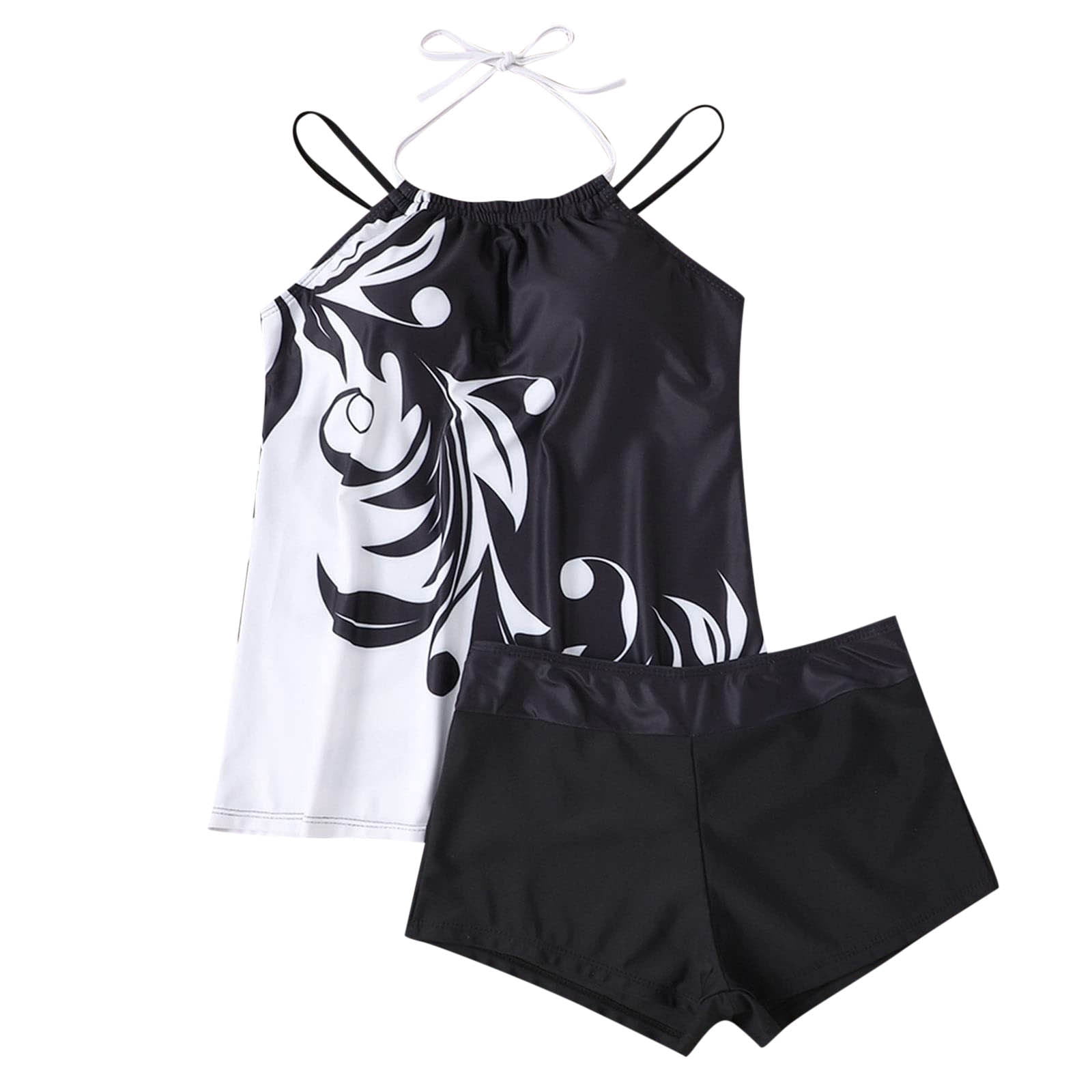 Ｓ Luxalzxs Tankini Swimsuits for Women Plus Size Two Piece Swimsuit