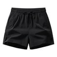 thumbnail image 1 of Luxalzxs Thin Summer Beach Swim Shorts Men Casual Comfortable Drawstring Elastic Waist Quick Dry Athletic Cargo Shorts, 1 of 2