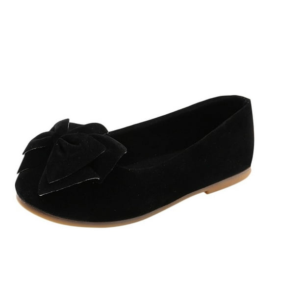 Luxalzxs Trendy Cute Bowknot Mary Jane Shoes for Baby Girls, Comfortable Lightweight Non Slip Soft Sole Flat Shoes for Indoor Outdoor Party Wedding Princess Shoes