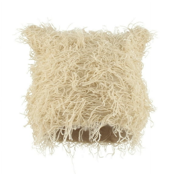 Luxalzxs Unisex Distressed Knitted Beanie Fuzzy Winter Hats Thick Warm Beanies Snow Hats Skull for Women Men Outdoor Ski Knit Cap