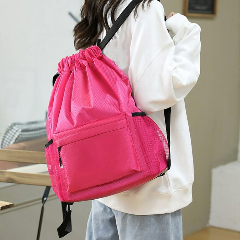 Luxalzxs Waterproof Drawstring Bag, Lightweight String Backpack