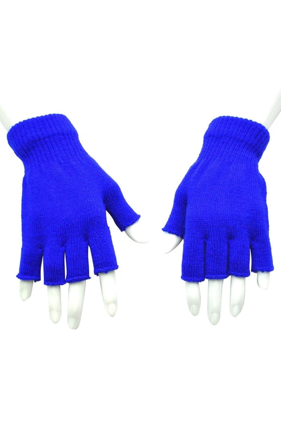 Luxalzxs Winter Half Finger Gloves Knitted Fingerless Mittens Crochet Warm Stretchy Gloves for Men and Women