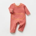 thumbnail image 1 of Luxalzxs Winter Newborn Baby Girls Boys Warm Soft Romper Jumpsuit Long Sleeve Cotton Footless Jumpsuit Onesie Overall Home Outfits, 0-3 Months, 3-6 Months, 6-9 Months, 9-18 Months, 1-2 Years, 1 of 7