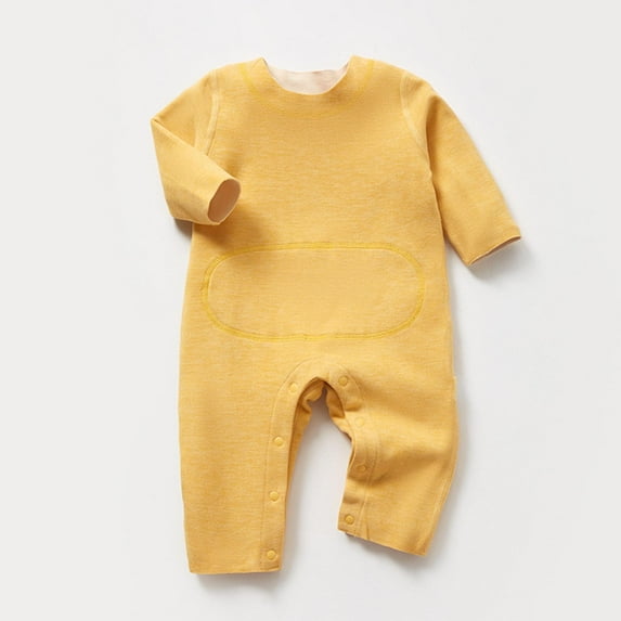 Luxalzxs Winter Newborn Baby Girls Boys Warm Soft Romper Jumpsuit Long Sleeve Cotton Footless Jumpsuit Onesie Overall Home Outfits, 0-3 Months, 3-6 Months, 6-9 Months, 9-18 Months, 1-2 Years