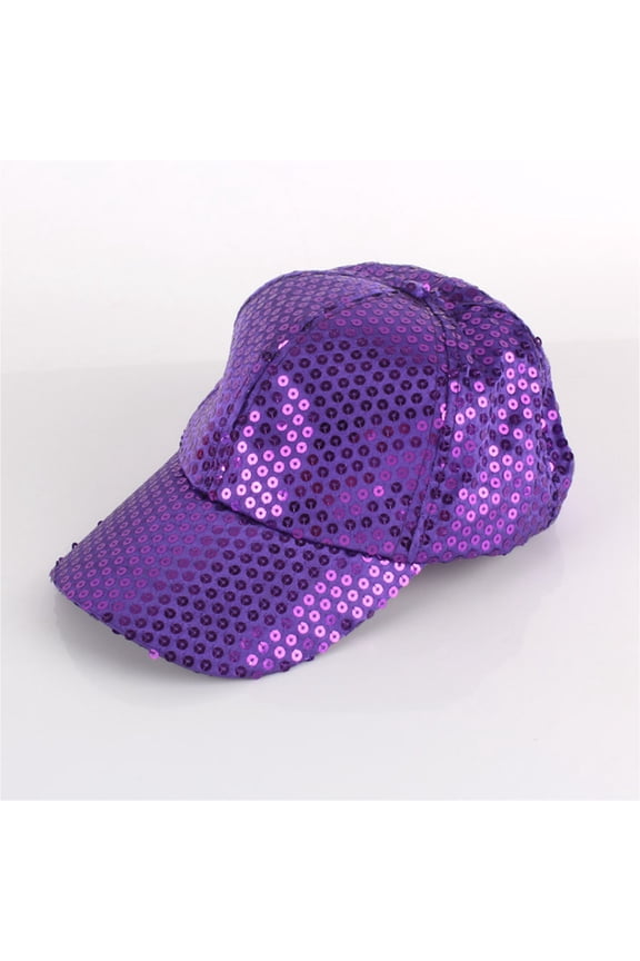 Women Men Sequin Baseball Cap 100 Cotton Casual Fashion Sparkly Bling Unisex Sun Protection Adjustable Sport Hats