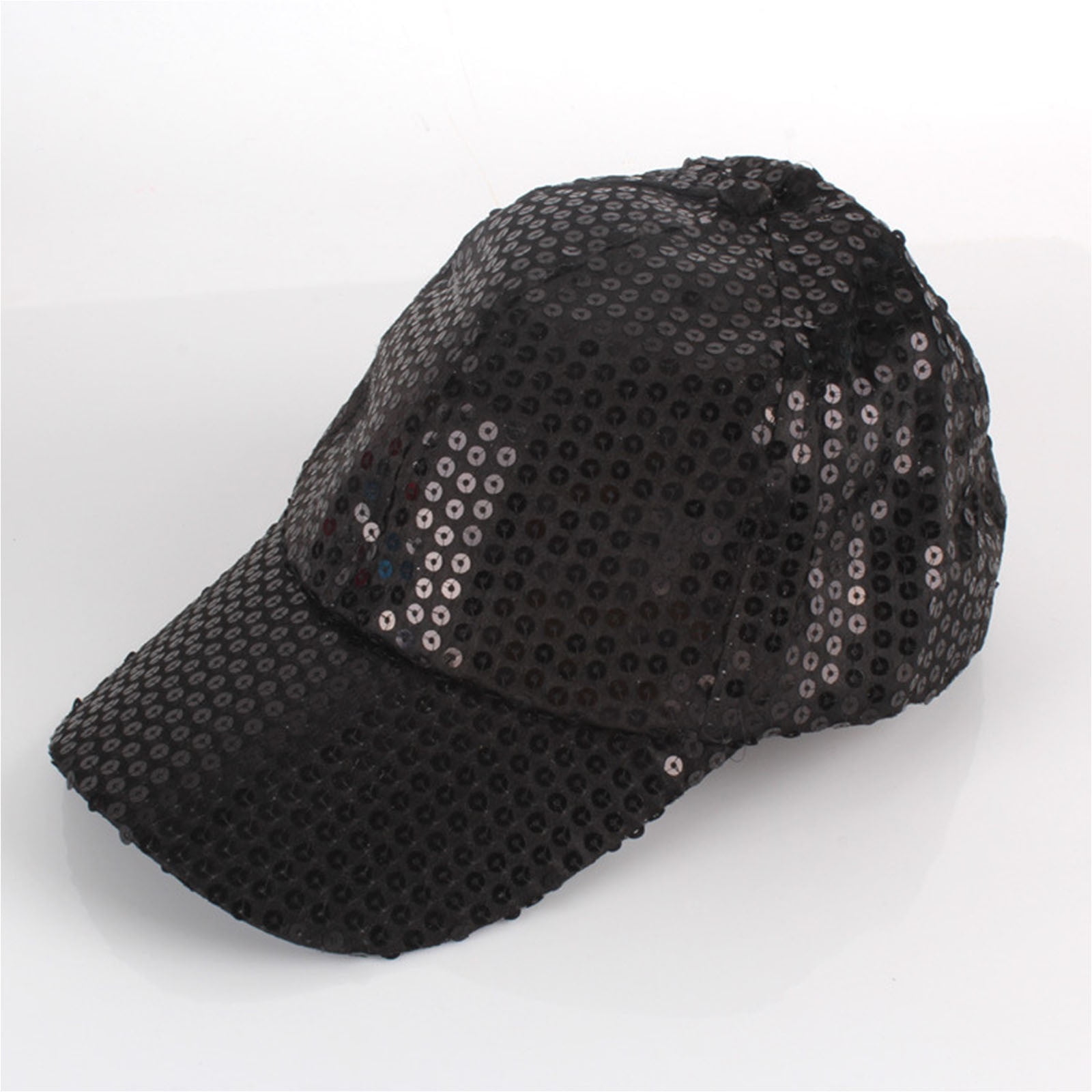 Luxalzxs Women Men Sequin Baseball Cap 100 Cotton Casual