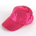 thumbnail image 1 of Luxalzxs Women Men Sequin Baseball Cap 100 Cotton Casual Fashion Sparkly Bling Unisex Sun Protection Adjustable Sport Hats, 1 of 3