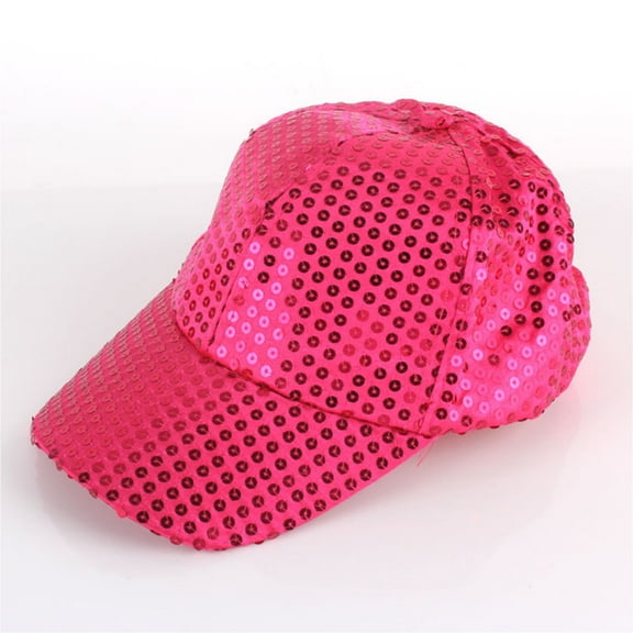 Luxalzxs Women Men Sequin Baseball Cap 100 Cotton Casual Fashion Sparkly Bling Unisex Sun Protection Adjustable Sport Hats