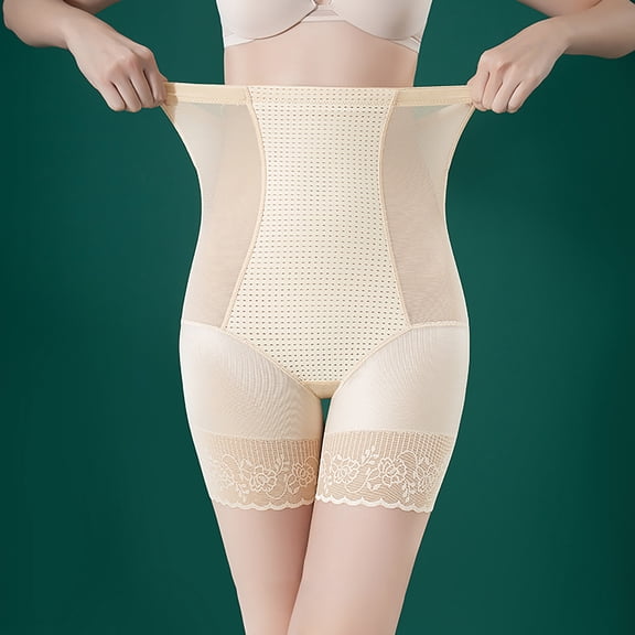 Luxalzxs Women Shapewear Tummy Control High Waisted Body Shaper Shorts Girdles Thigh Slimmer Seamless Slimming Shapewear Waist Trainer Butt Lifting Panties Underwear