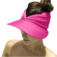 thumbnail image 1 of Luxalzxs Women Visor Sun Hats Summer Outdoor UV Protection Wide Brim Ponytail Hat for Sports Beach Golf Hiking Cap, 1 of 4