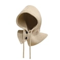 thumbnail image 1 of Luxalzxs Women Winter Knitted Cap Button Lace Up Wool Cap Plus Velvet Warm Cycling Windproof Collar Ear Protection Hat, 1 of 3