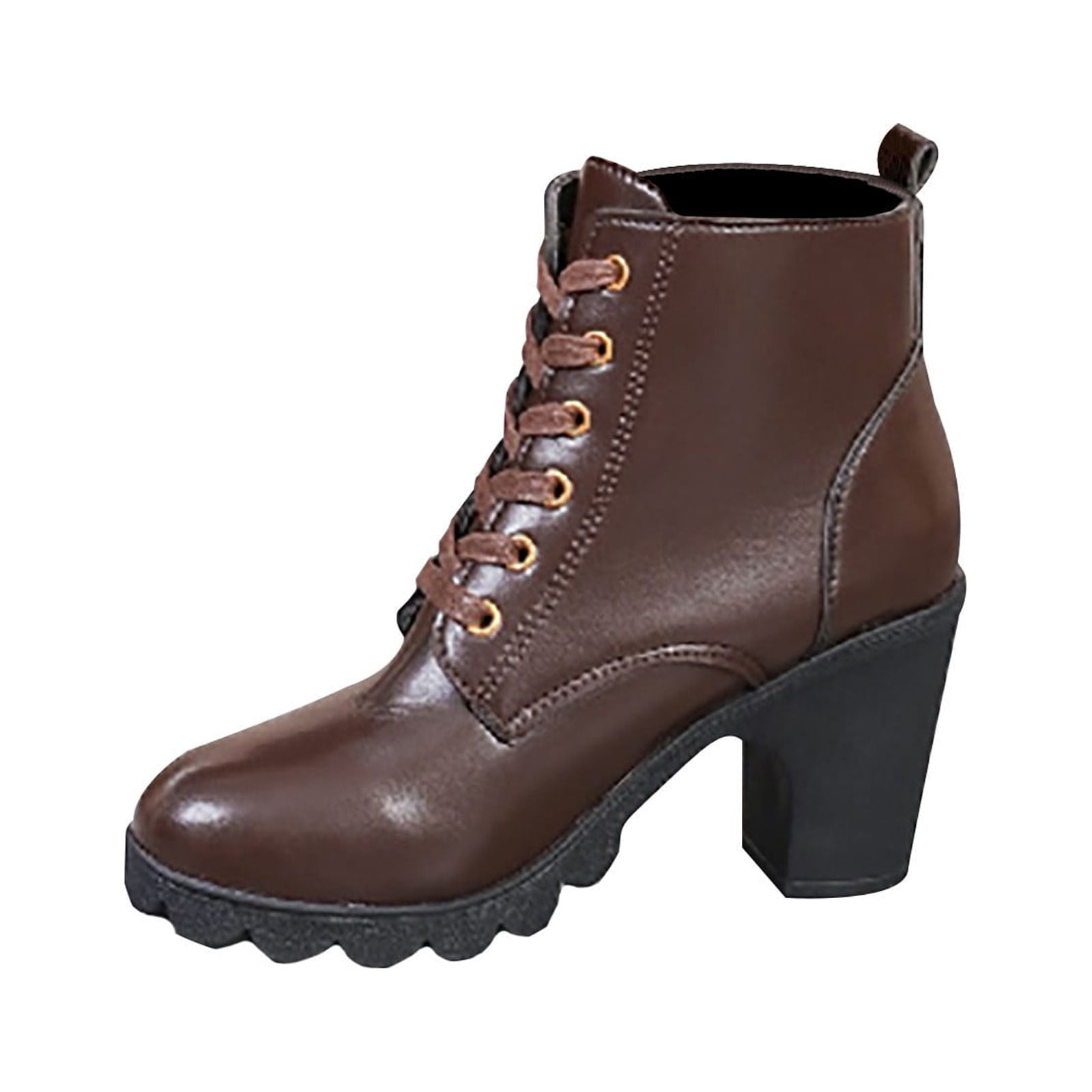 Women's Boots Heel Boots Daily Booties Ankle Boots Winter Chunky Heel Round Toe
