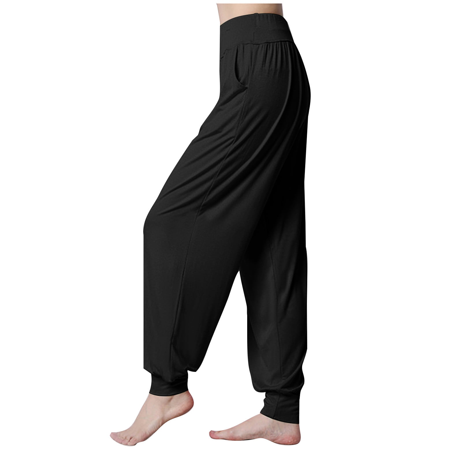 Luxalzxs Women's Elastic Soft Modal Yoga Sports Pants Dance