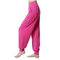 thumbnail image 1 of Luxalzxs Women's Elastic Soft Modal Yoga Sports Pants Dance Harem Pants Super Soft Modal Yoga Pilates Trousers, 1 of 5
