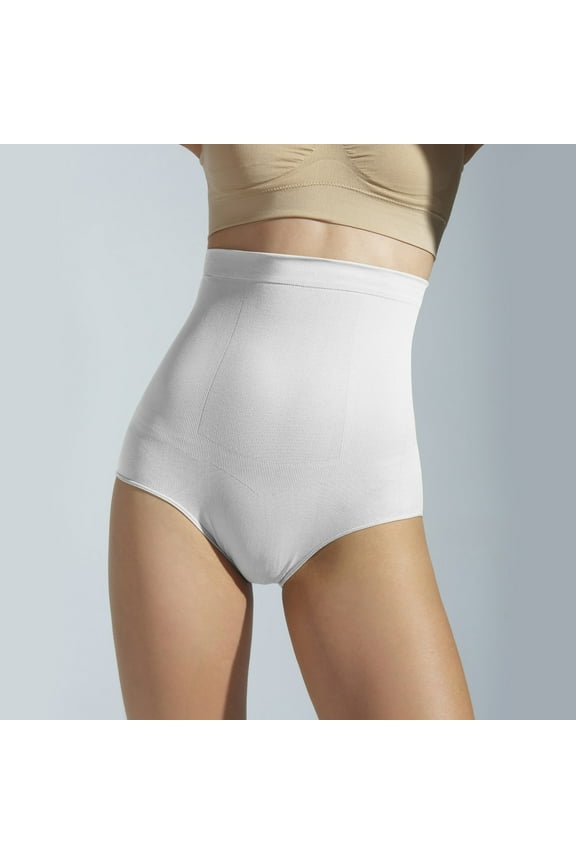 Luxalzxs Women's High Waist Seamless Body Shaper Briefs Tummy Control Slimming Shapewear Panties Girdle Underwear