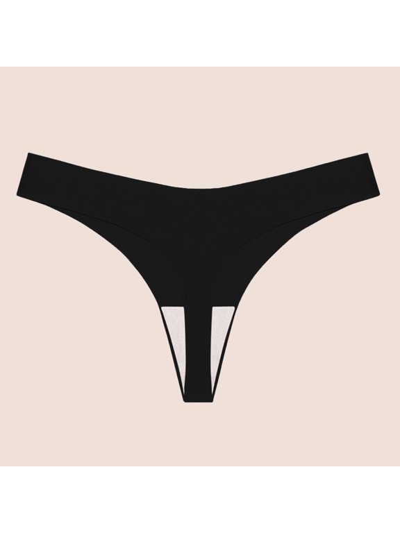 Luxalzxs Women's High Waisted G Strings Thongs Stretchy Sport Panties High Cut Breathable Seamless Underwear Lingerie Briefs