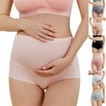 thumbnail image 1 of Luxalzxs Women's Maternity Underwear Over Bump Cotton Pregnancy Panties Plus Size High Waist Postpartum Seamless Cotton Briefs Maternity Panties, 1 of 6