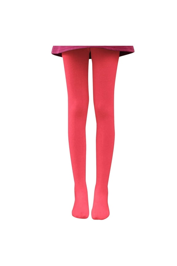 Luxalzxs Women's Solid Color Opaque Microfiber Ballet Dance Tights, High Waisted Velvet Ballet Dance Stockings Footed Pantyhose