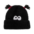 thumbnail image 1 of Luxalzxs Women's Winter Warm Plush Hat Knitted Beanie Hats Fuzzy Cute Quirky Ear Protection Wool Cap, 1 of 3