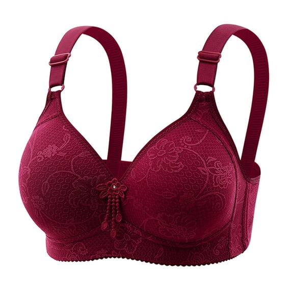 Luxalzxs Womens Bras No Underwire Full Support Comfortable Thin Everyday Bra Full Coverage Breathable Push Up Bras