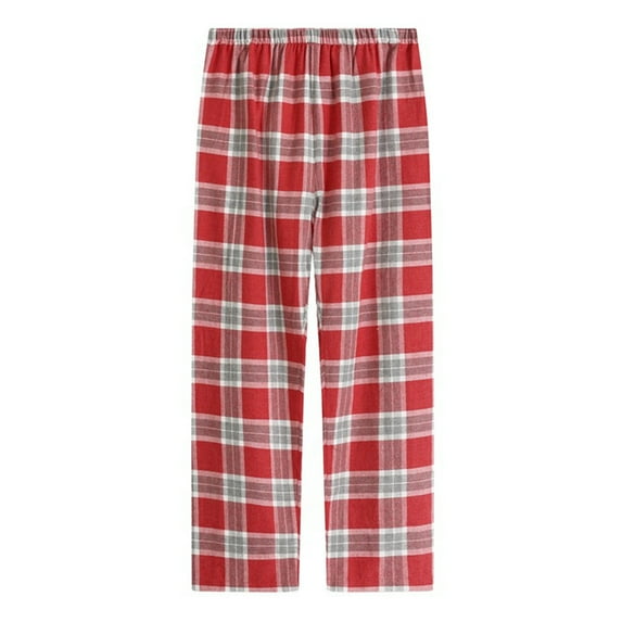 Luxalzxs Womens Buffalo Plaid Pajama Pants Elastic Waist Lounge Pants Comfy Sleep Pajama Pants Homewear Nightwear Pajama Bottoms with Pockets